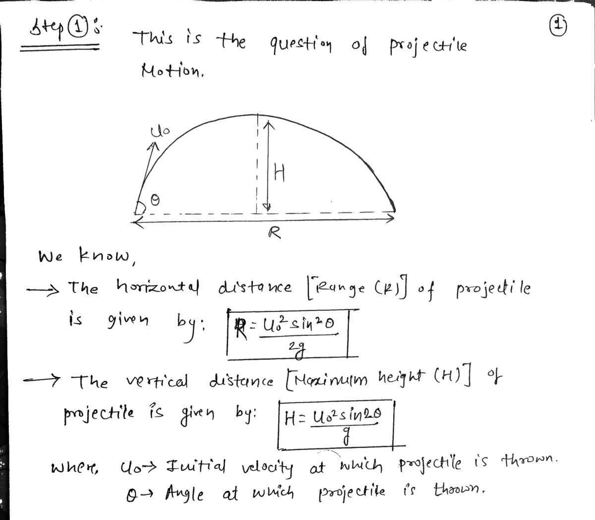 Physics homework question answer, step 1, image 1